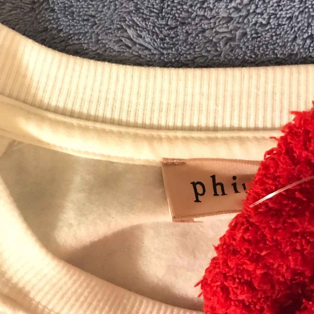 Philosophy Sweatshirt and Sock Gift Set Ivory/Red - Picture 6 of 16